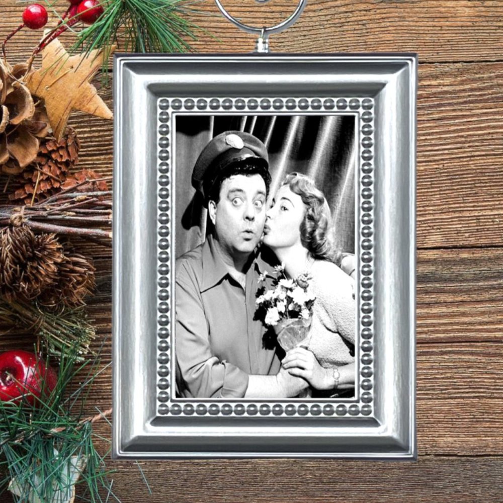 The Honeymooners Ralph & Alice Kramden TV Show Memorabilia Christmas Ornament